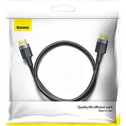 Кабель Baseus HDMI-HDMI V 2.0 1 м (CADKLF-E01) - мініатюра 3