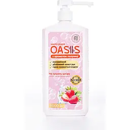 Мило рідке Nata-Oasis з ароматом полуниці, з дозатором, 1000 мл - мініатюра 2