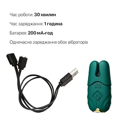 Смарт-вібратор для грудей Zalo - Nave Turquoise Green, пульт ДК, робота через додаток - мініатюра 6