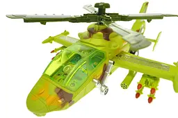 Іграшковий військовий вертоліт музичний світлозвукові ефекти Forest Helicopter 777-42 - мініатюра 2