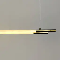 Латунний трубчастий LED світильник у корпусі 90 см | Line F | Арт. MJ351-900L AB - мініатюра 5