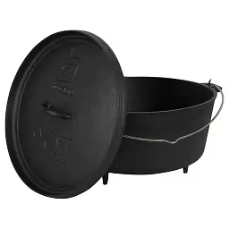 Казан з кришкою Bo-Camp Dutch Oven Cast Iron Black 31 см 7.1 л (DAS303291) - мініатюра 2