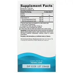 Риб'ячий жир Nordic Naturals DHA 830 мг 90 капсул смак полуниці (NOR-01743) - мініатюра 3