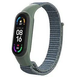 Ремінець нейлоновий ArmorStandart для Xiaomi Mi Band 7/6/5/4 Military Green (ARM67845)