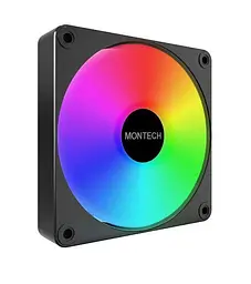 Набір із трьох вентиляторів для корпусу 120MM GF120 V2 ARGB PWM 3I1(B) MONTECH - мініатюра 3