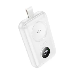 УМБ Hoco J137 Power bank with iWatch charger 2500mAh білий - мініатюра 5