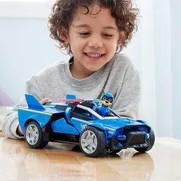 Ігровий набір Paw Patrol Цуценячий патруль у кіно 2: Поліцейський автомобіль-трансформер Гонщика делюкс (SM17732/7887) - мініатюра 11