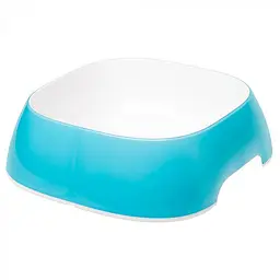 Миска Ferplast Glam Large для собак і котів, 23,5×22,5×7 см, з нековзною основою, червоний