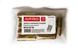 Дюбель забивний сталевий APRO 16 х 50 мм x М12 в упаковці 10 шт. - мініатюра 2
