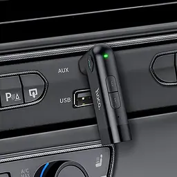 Bluetooth FM Трансмітер Hoco E53 Dawn Sound, бездротовий Чорний - мініатюра 7
