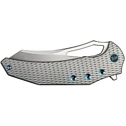 Ніж Weknife Epaulette M390 Diamond Patterned Ti - мініатюра 3