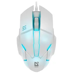 Мишка Defender Host MB-982, 3 кн., 1000 dpi, 7 кольорів, біла