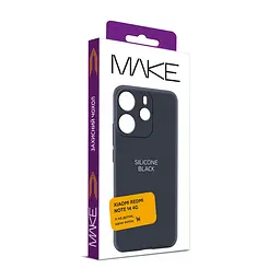 Чохол MAKE Xiaomi Redmi Note 14 4G Silicone Black - мініатюра 2