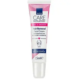 Крем-депілятор для обличчя Avon з алое вера та олією жожоба 15мл (4946917)