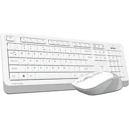 Комплект клавіатура + миша A4Tech Fstyler FG1010 White/Gray [114625] - мініатюра 3