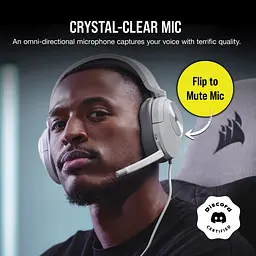 Ігрові навушники Corsair HS55 Stereo White (CA-9011261) [75610] - мініатюра 7