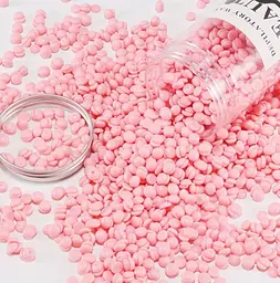 Плівковий віск для депіляції Hard Wax Beans BEAUTE Rose в гранулах 400 г — професійний гарячий віск без смужок - мініатюра 2