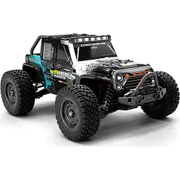 Машинка на радіокеруванні JJRC Q117C High-Speed Jeep Car Black/Blue [102369] - мініатюра 2