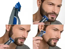 Чоловіча електробритва з тримером MicroTouch Solo Black-Blue (3sm_912884390) - мініатюра 6
