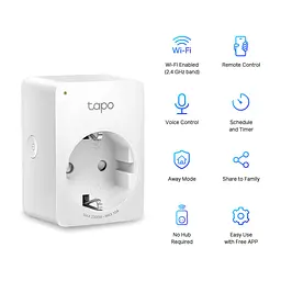 Розумна розетка TP-Link TAPO P100 (TAPO-P100) - мініатюра 3