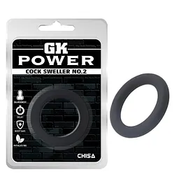 Ерекційне кільце GK Power Cock Sweller No.2 чорний - мініатюра 2