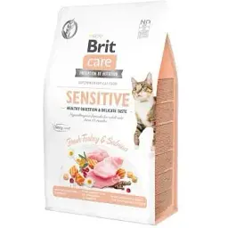 Сухий корм для кішок Brit Care Cat GF Sensitive HDigestion and Delicate Taste 400 г (8595602540716)
