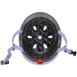 Шолом захисний дитячий Globber Go Up Lights 45-51 см з ліхтариком лавандовий (506-103) - мініатюра 6