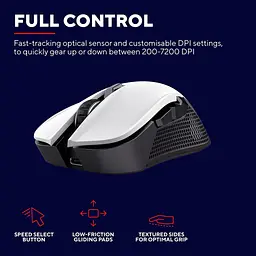 Мишка Trust GXT923 YBAR Wireless White (24889) - мініатюра 9