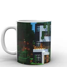 Кухоль GeekLand Minecraft Майнкрафт будинок MС.02.025.686 330 мл синій - мініатюра 3