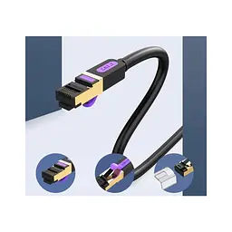 Патч-корд 5м, S/FTP cat 7 RJ-45 black Vention (ICDBJ) - мініатюра 2