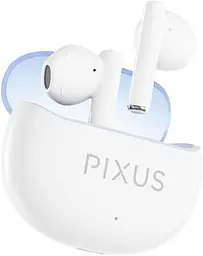 Бездротові навушники Pixus Spase, TWS, BT5.3, 80mAh, 480mAh, 6h, white UA UCRF - мініатюра 3