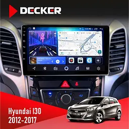 Штатна магнітола Hyundai i30 2012-2017 CAN Decker D9-006 4x64, 4G Decker (НФ-00003596)
