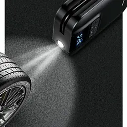 Портативний насос Usams US-ZB215 Mini Car Air Pump Black - мініатюра 7