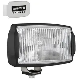 Додаткові фари Wesem 138х78 мм H3 Ближнє Біле світло з кришкою 1 шт. (M1.07229.01)