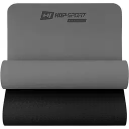 Мат для фітнесу та йоги Hop-Sport TPE 0,6см HS-T006GM сірий