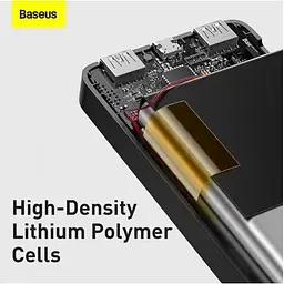 Портативний акумулятор Baseus Bipow Digital Display 20000mAh 15W (PPDML-J02) батарея біла - мініатюра 9