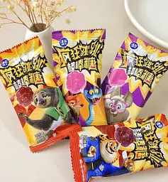 Льодяники Tala's Zootopia 2 Lollipop Grape Cola Flavor 56г - мініатюра 4
