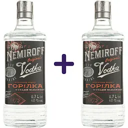 Горілка особлива Nemiroff Originals 40% 0.7 л х 2 шт.