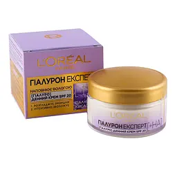 Денний крем для обличчя L'Oreal Paris Гіалурон експерт Зволожувальний догляд, SPF 20, 50 мл (A9937000)
