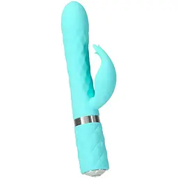 Вібратор-кролик Pillow Talk Lively 24 см бірюзовий
