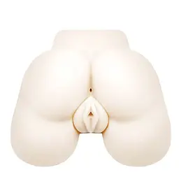 Мастурбатор Baile Pussy Anal Double Tunnels Vibrat. Eggs з вібрацією, 19 см (тілесний) - мініатюра 5