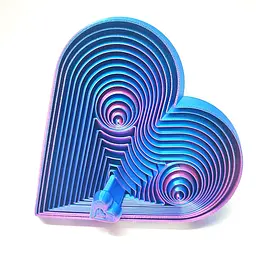 Іграшка-антистрес «Heart Infinity Fidget», 12 × 11 см, 3D-друк
