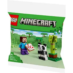 Конструктор LEGO Minecraft Стів і малюк-панда 35 деталей (30672) - мініатюра 2
