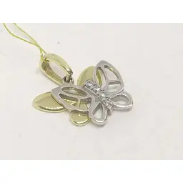 Золота підвіска Sova jewelry house з фіанітами. 3190243 - мініатюра 2