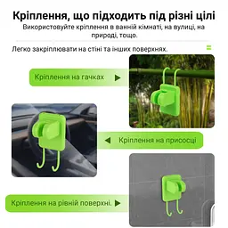 Портативний кемпінговий душ з акумулятором на 6000 mAh Зелений (00251) - мініатюра 5