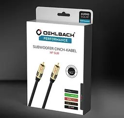 Сабвуферный кабель RCA-RCA Oehlbach NF Sub Subwoofer Cinch-Kabel 1m - мініатюра 3