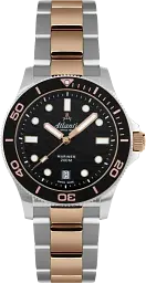 Годинник Atlantic Mariner Quartz Wave Black Bicolor Rose Gold 81376.43.69R