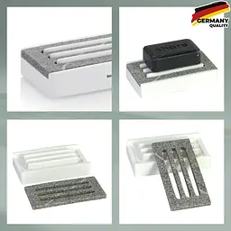 Мильниця Kela Cube 12х7х3 см біла (23691) - мініатюра 3