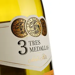 Вино Santa Rita Tres Medallas Chardonnay, біле, сухе, 13,5%, 0,75 л - мініатюра 3