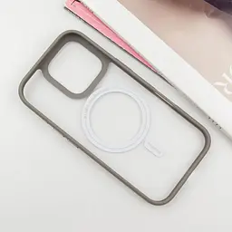 TPU+PC чохол Blueo Skin Friendly Frosted with MagSafe для Apple iPhone 16 Pro Max (6.9) Сірий / Grey - мініатюра 3